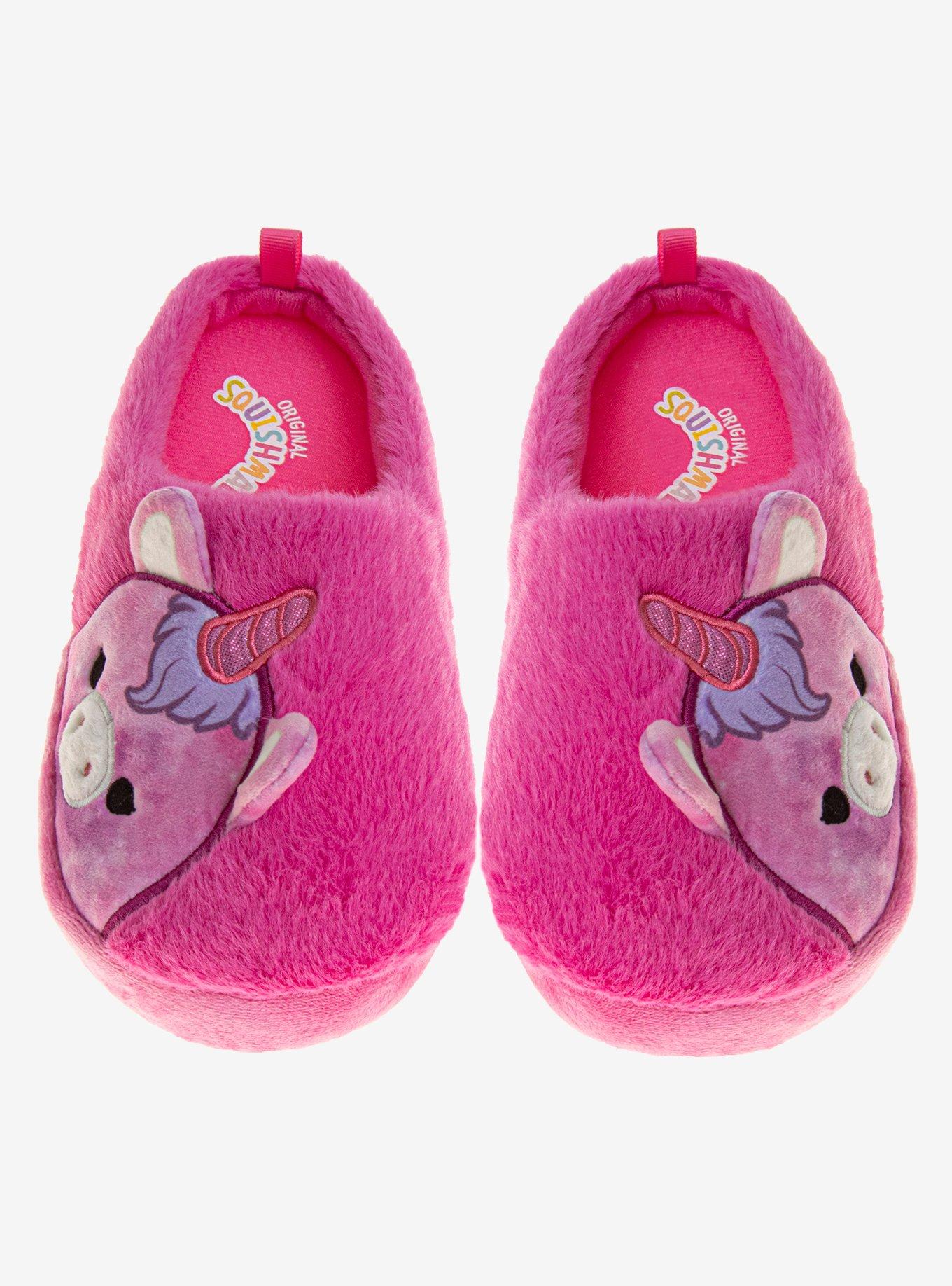 Squishmallows Lola the Unicorn Girls Slippers, PINK, alternate