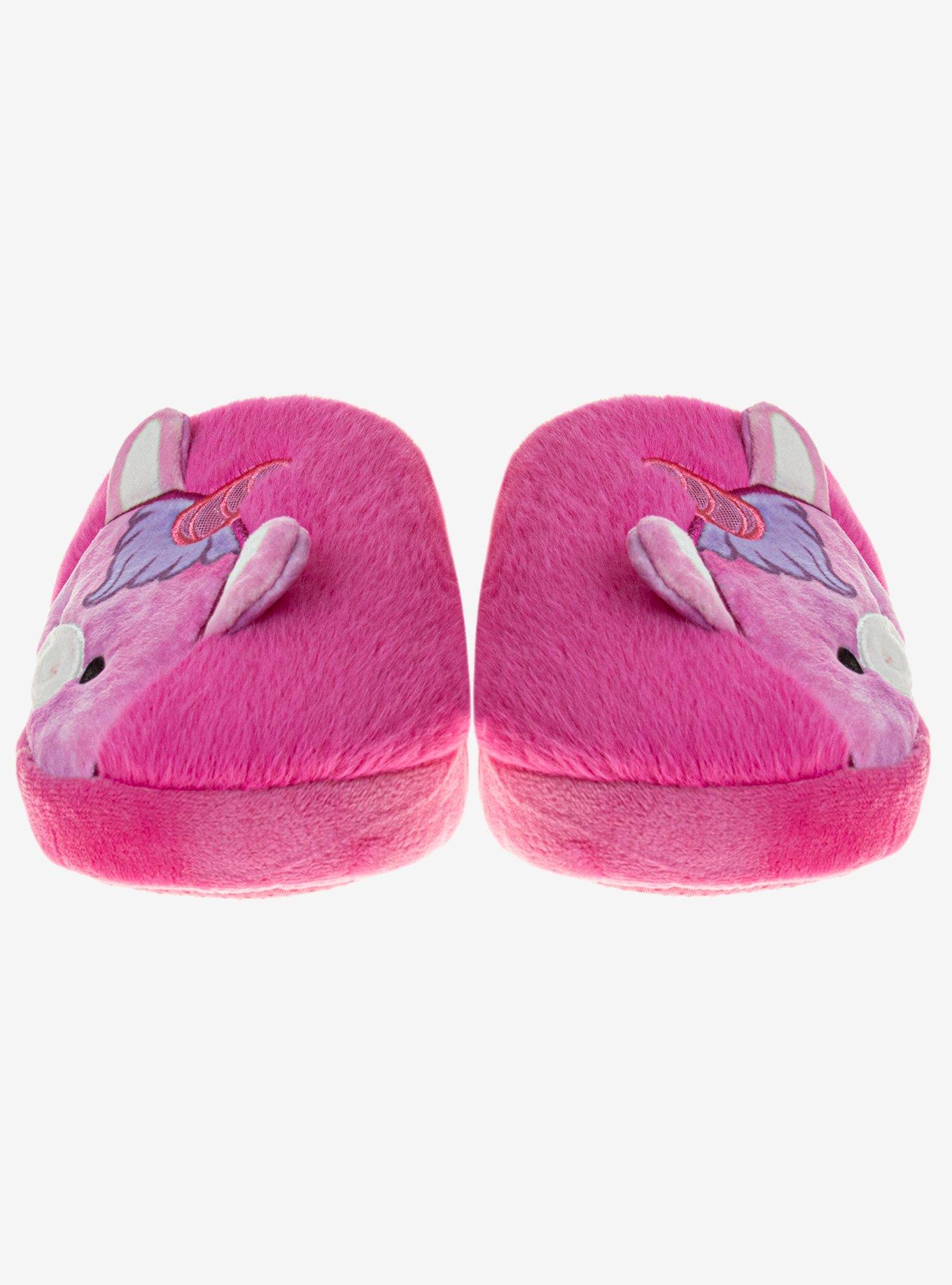 Squishmallows Lola the Unicorn Girls Slippers, PINK, alternate