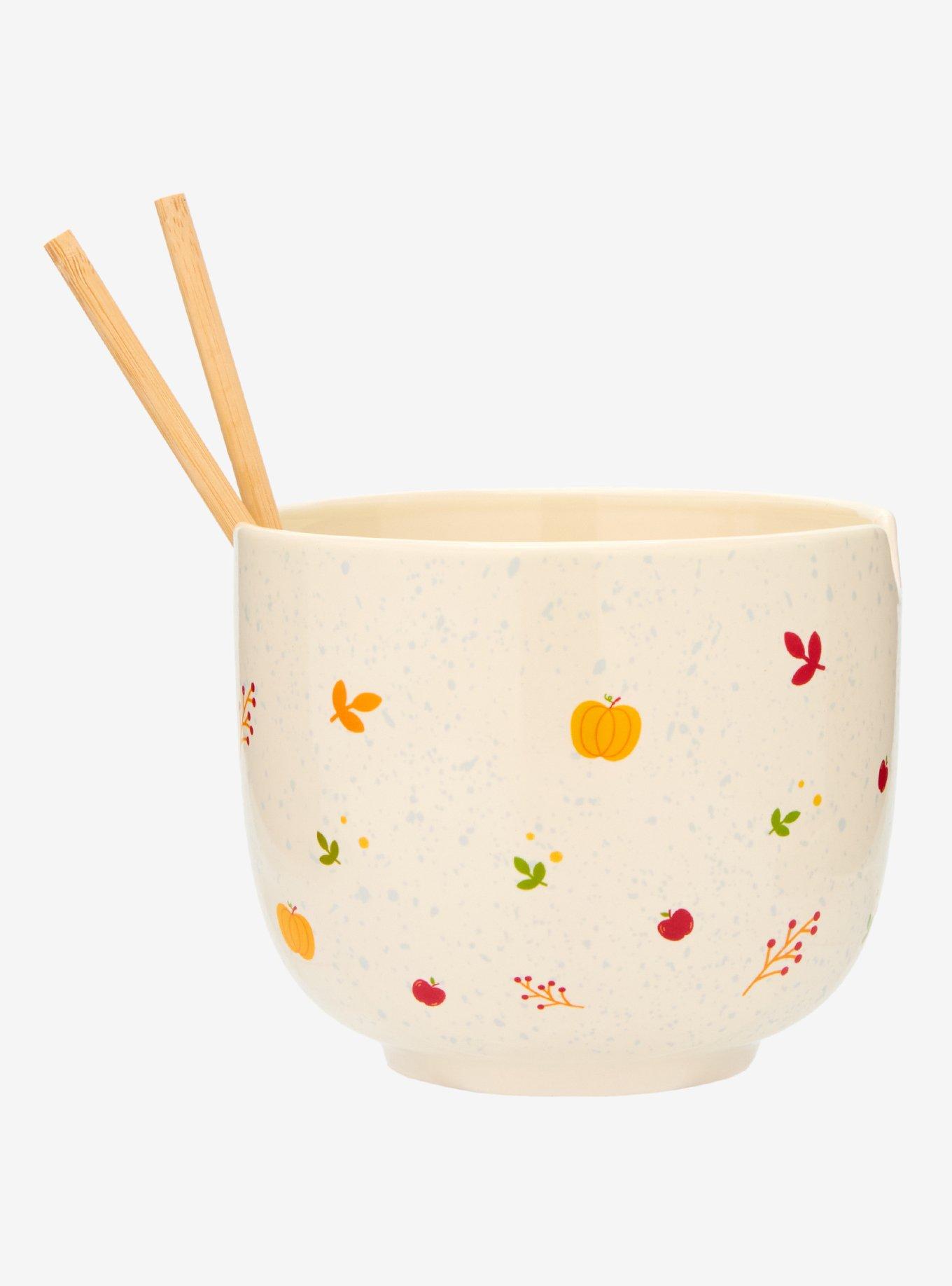 Studio Ghibli® Kiki's Delivery Service Jiji Fall Leaves Ramen Bowl With Chopsticks — BoxLunch Exclusive, , alternate