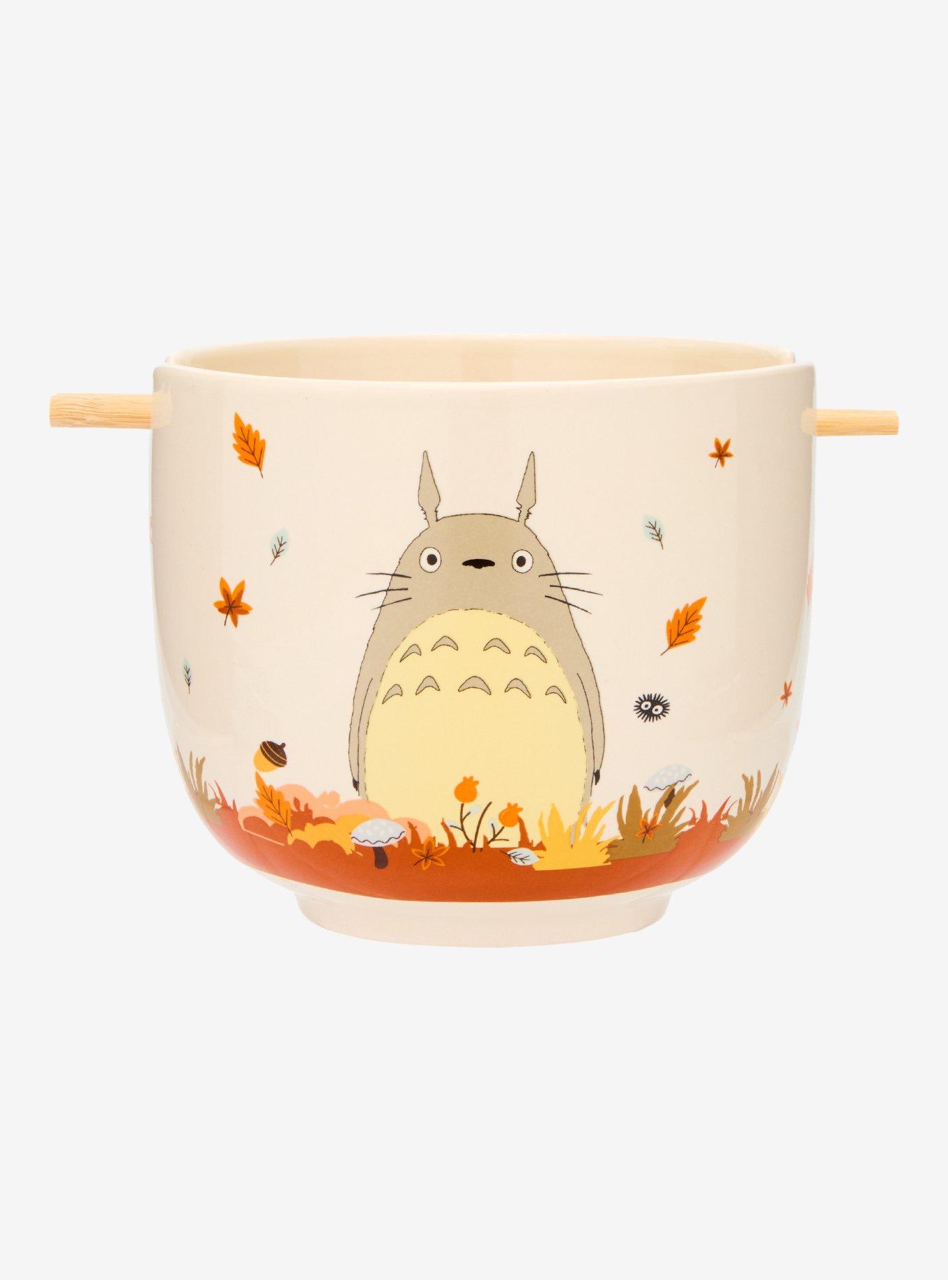 Studio Ghibli® My Neighbor Totoro Fall Leaves Ramen Bowl With Chopsticks — BoxLunch Exclusive, , hi-res
