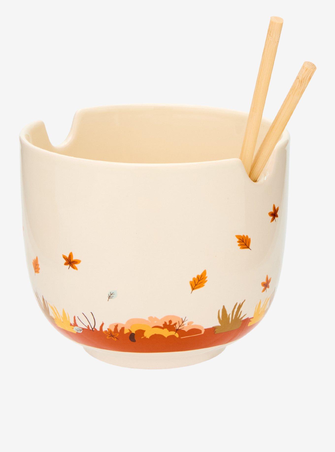 Studio Ghibli&reg; My Neighbor Totoro Fall Leaves Ramen Bowl With Chopsticks &mdash; BoxLunch Exclusive, , alternate