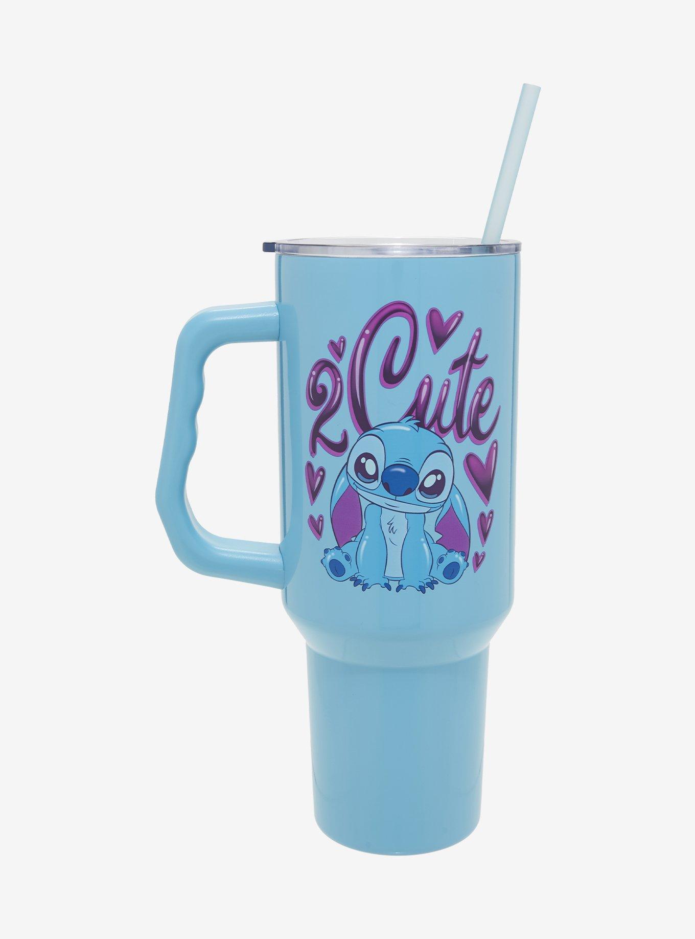 Disney Lilo & Stitch 2 Cute Straw Tumbler with Handle, , hi-res