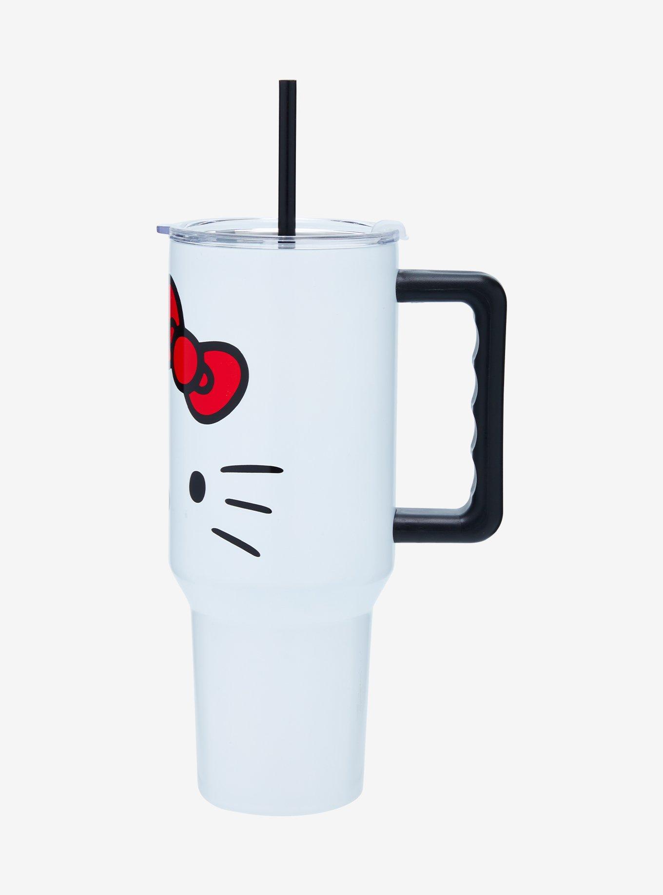 Sanrio Hello Kitty Facial Straw Tumbler with Handle, , alternate