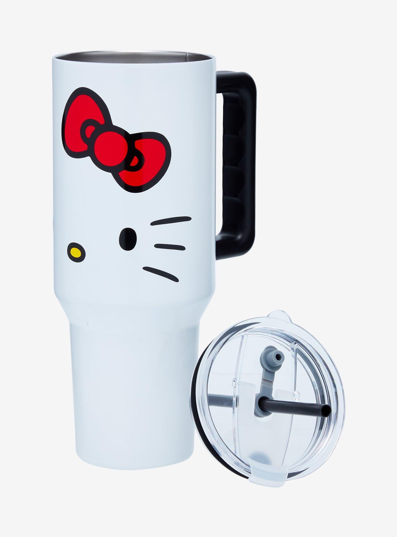 Sanrio Hello Kitty Facial Straw Tumbler with Handle, , alternate