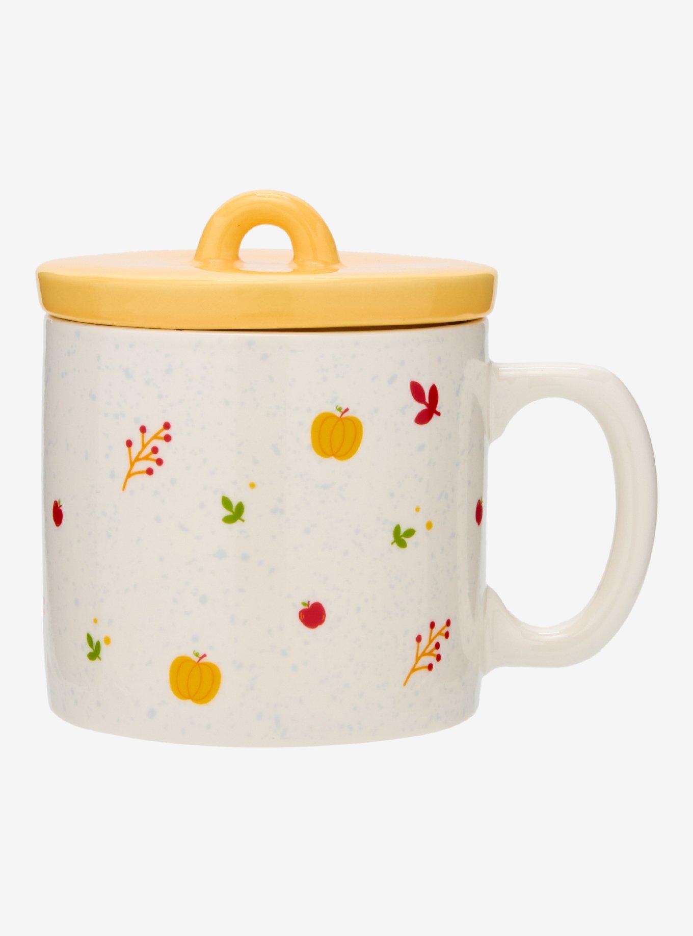 Studio Ghibli&reg; Kiki's Delivery Service Jiji Fall Leaves Mug With Lid &mdash; BoxLunch Exclusive, , alternate