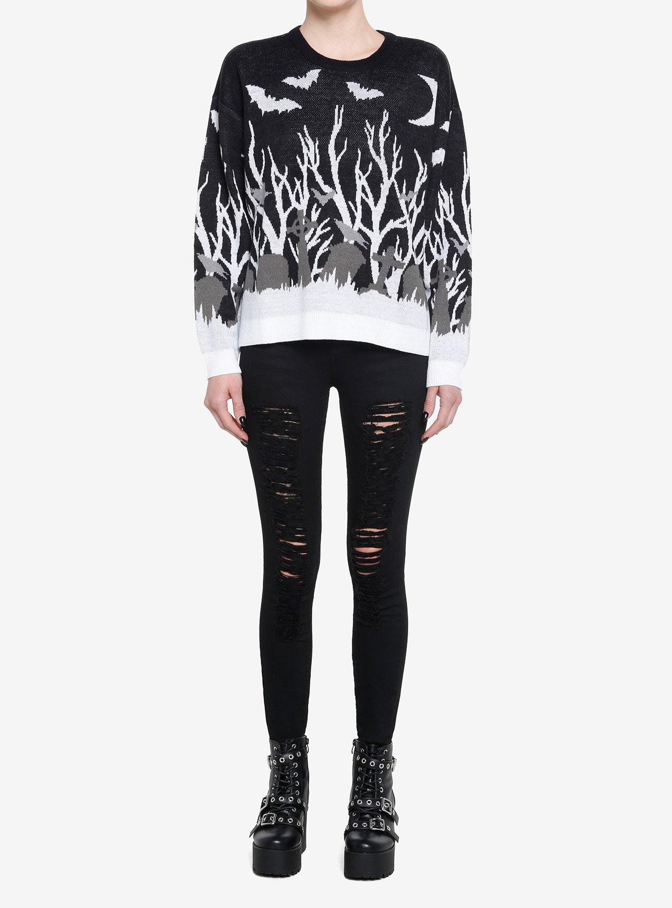 Thorn & Fable Cemetery Girls Sweater, , hi-res