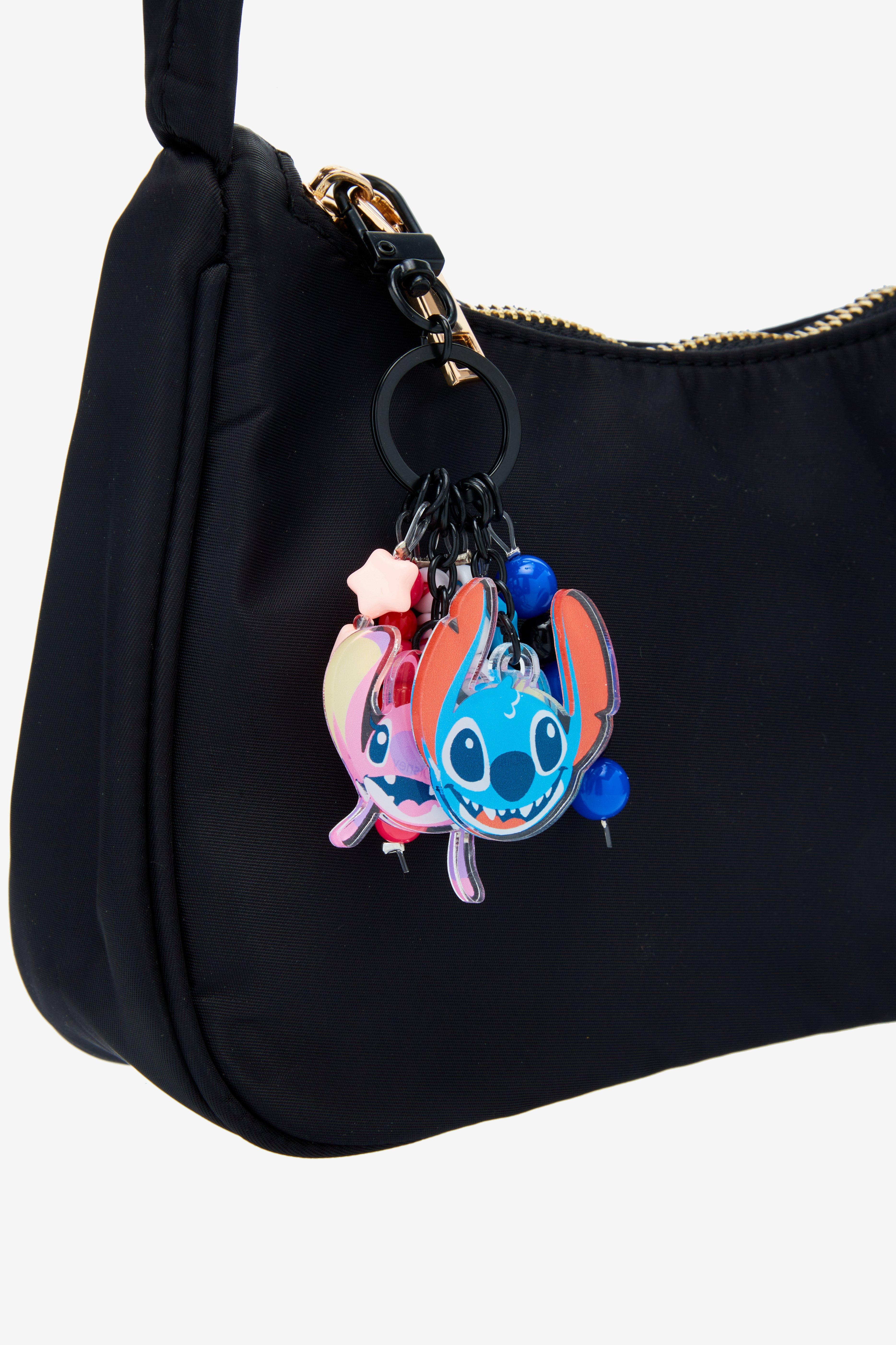 Disney Lilo & Stitch Angel & Stitch Multi Charm Beaded Keychain, , hi-res