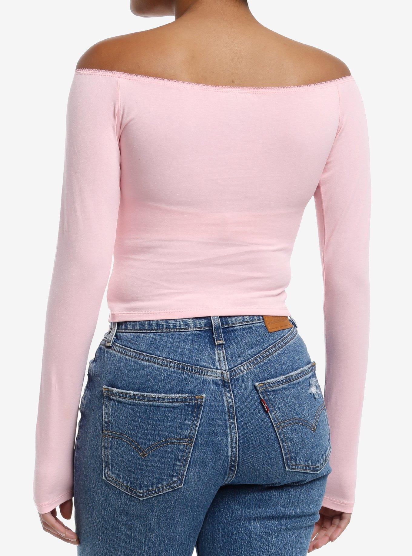 Disney The Aristocats Marie Off-The-Shoulder Long-Sleeve Top, MULTI, alternate