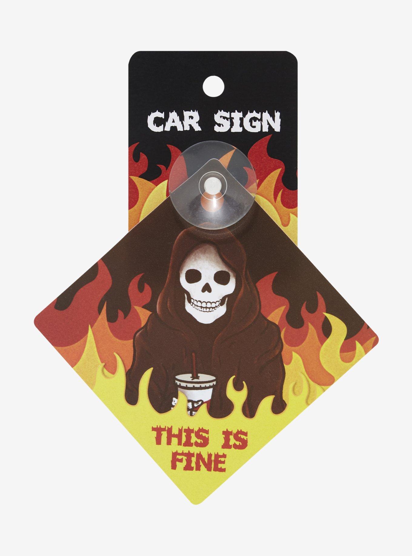Reaper This Is Fine Window Cling, , hi-res