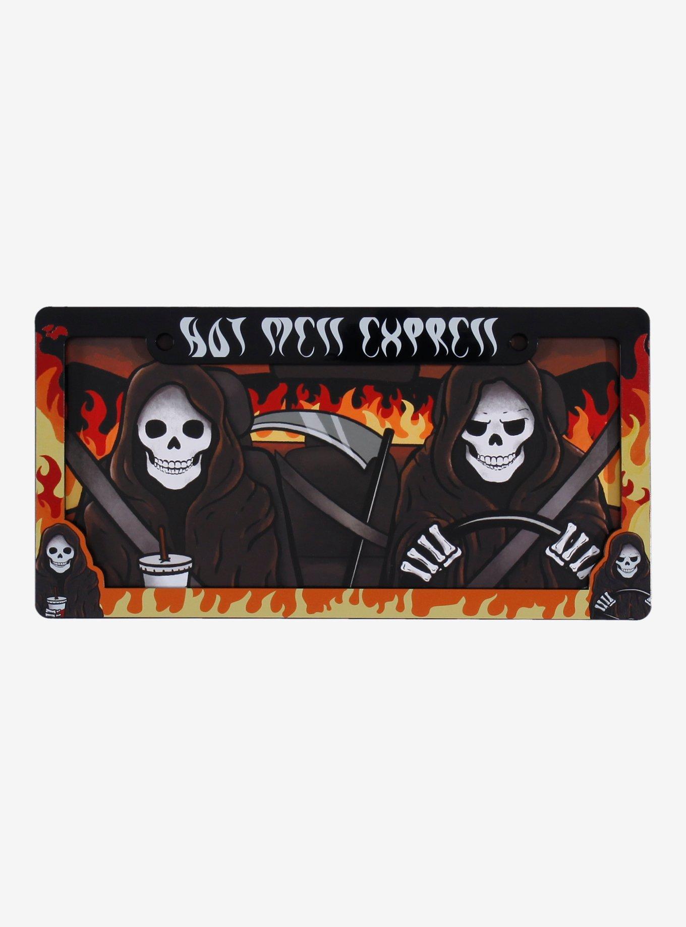 Hot Mess Express Grim Reapers License Plate Frame, , alternate
