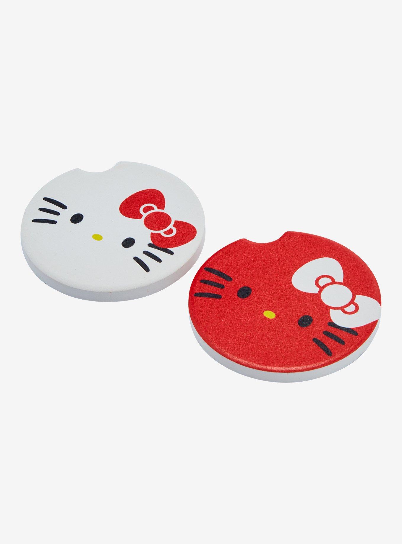 Hello Kitty Face Car Coaster Set, , hi-res