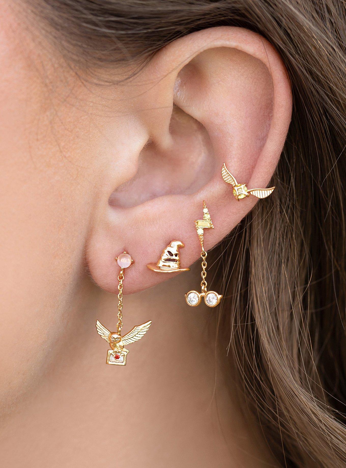 Harry Potter X Girls Crew Hogwarts Mismatch Earring Set, , alternate