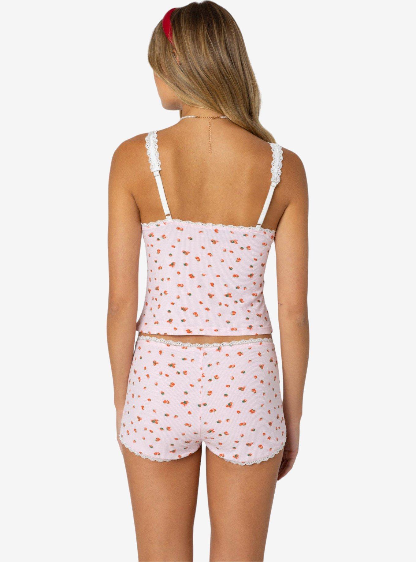 Edikted Strawberry Girl Printed Tank Top, PINK, alternate
