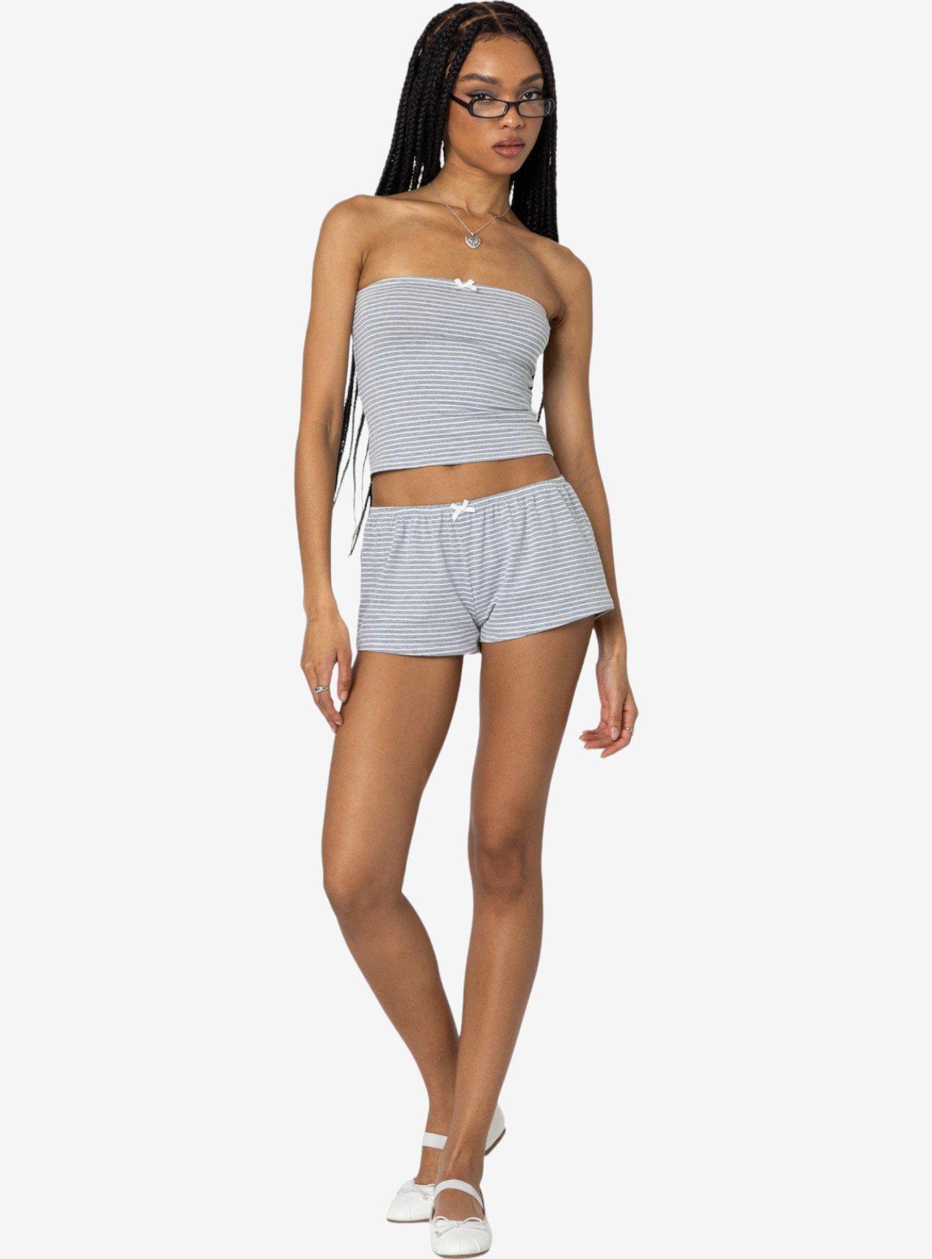 Edikted Astor Striped Tube Top, MULTI, alternate