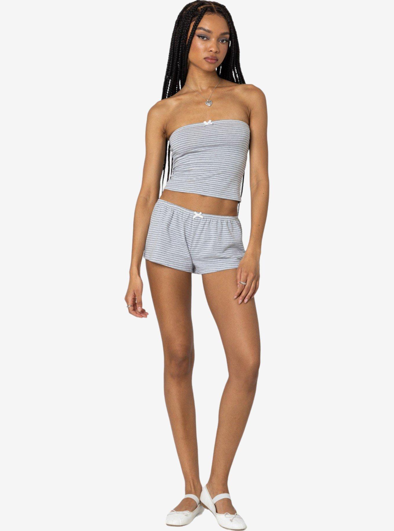 Edikted Astor Striped Tube Top, MULTI, alternate