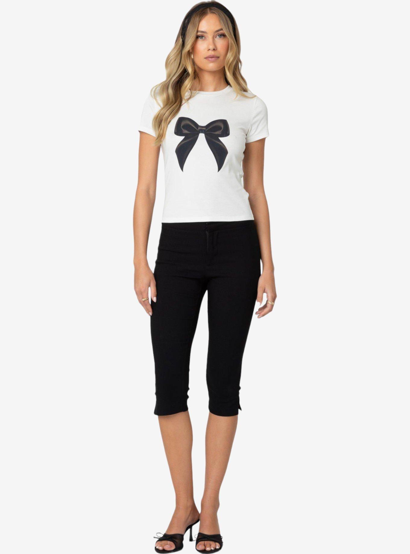 Edikted Tied Up T Shirt, BRIGHT WHITE, alternate