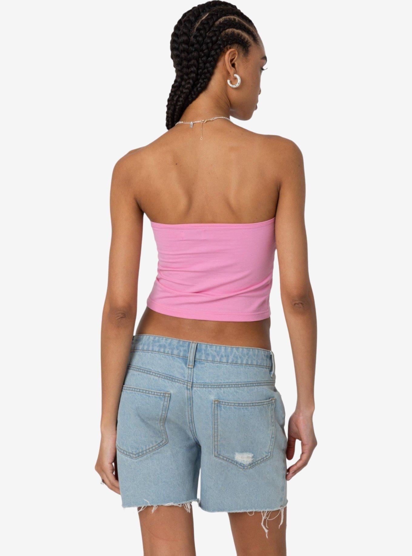Edikted Basic Tube Top, PINK, alternate