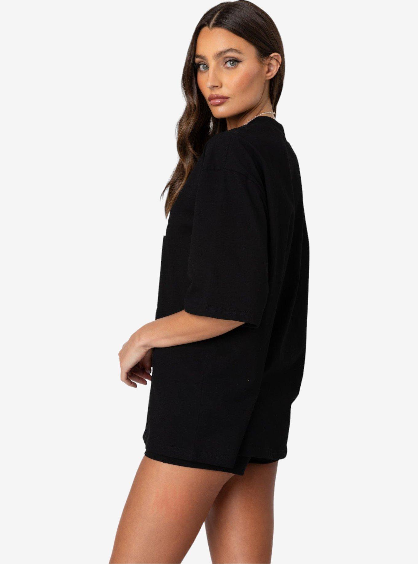 Edikted 76 Oversized T-Shirt, BLACK, alternate