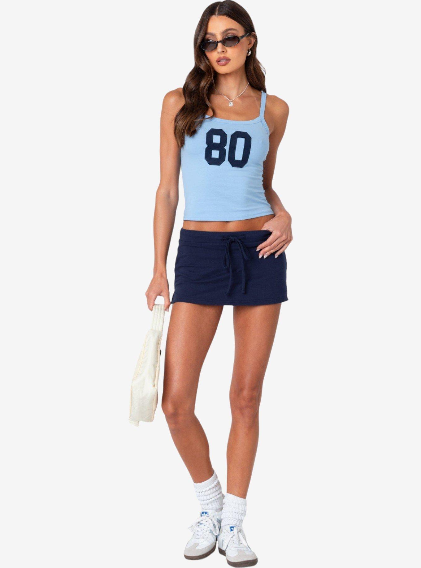 Edikted 80'S Babe Tank Top, BLUE, alternate
