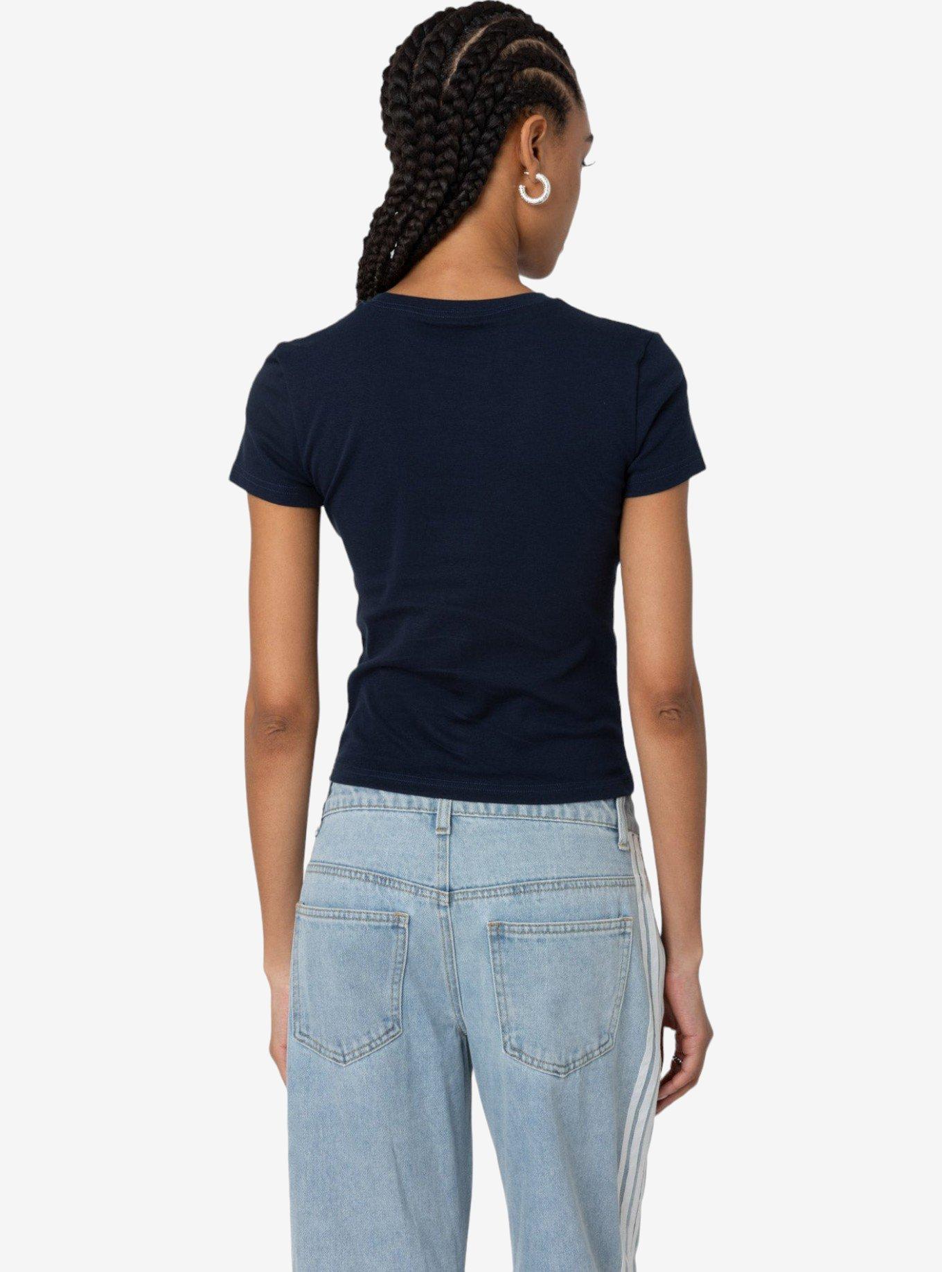 Edikted Tied Up T Shirt, BLUE, alternate - view 3