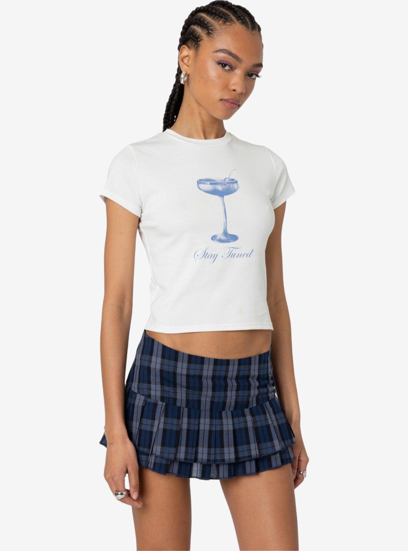 Edikted Tuned In T Shirt, BRIGHT WHITE, alternate