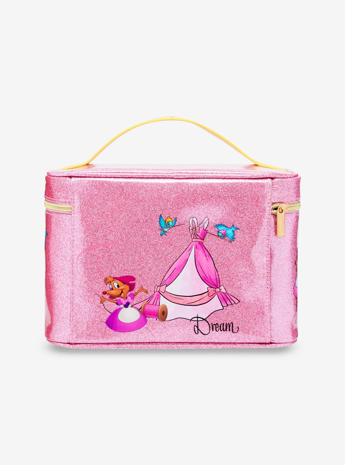 Disney Cinderella Mice at Work Glitter Cosmetic Case, , alternate