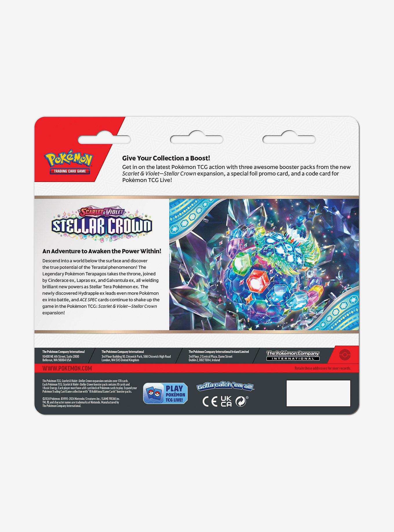 Pok&eacute;mon Trading Card Game Scarlet & Violet Stellar Crown Booster Pack Set, , alternate