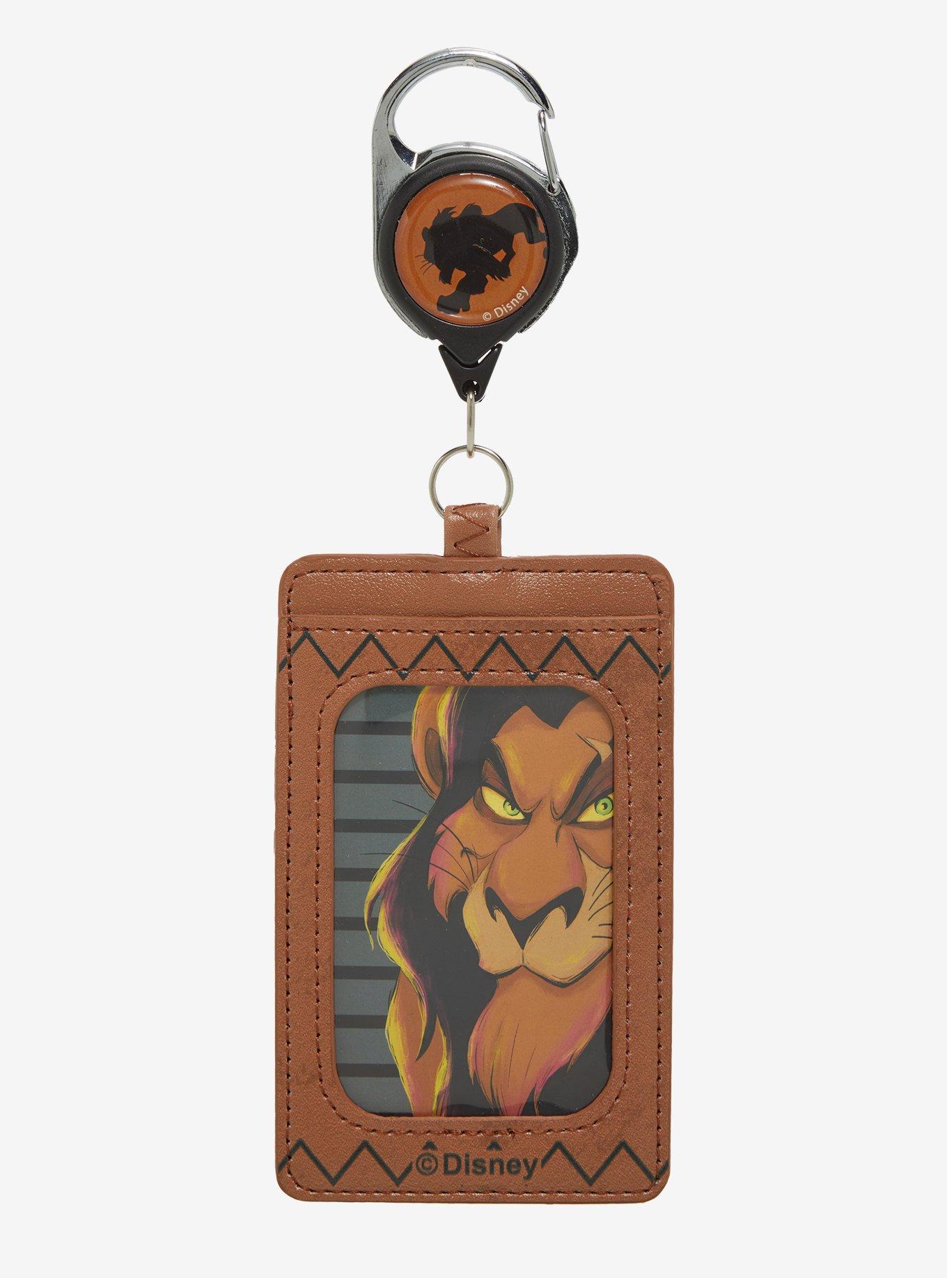 Loungefly Disney The Lion King Scar Retractable Leather Lanyard, , hi-res