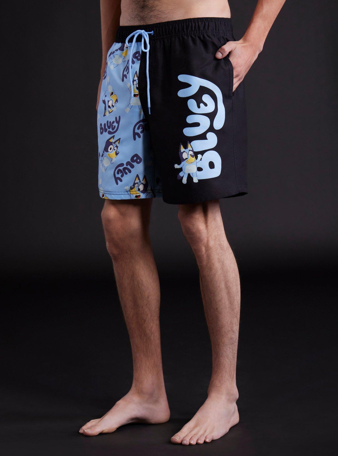 Bluey Split Swim Trunks, , hi-res