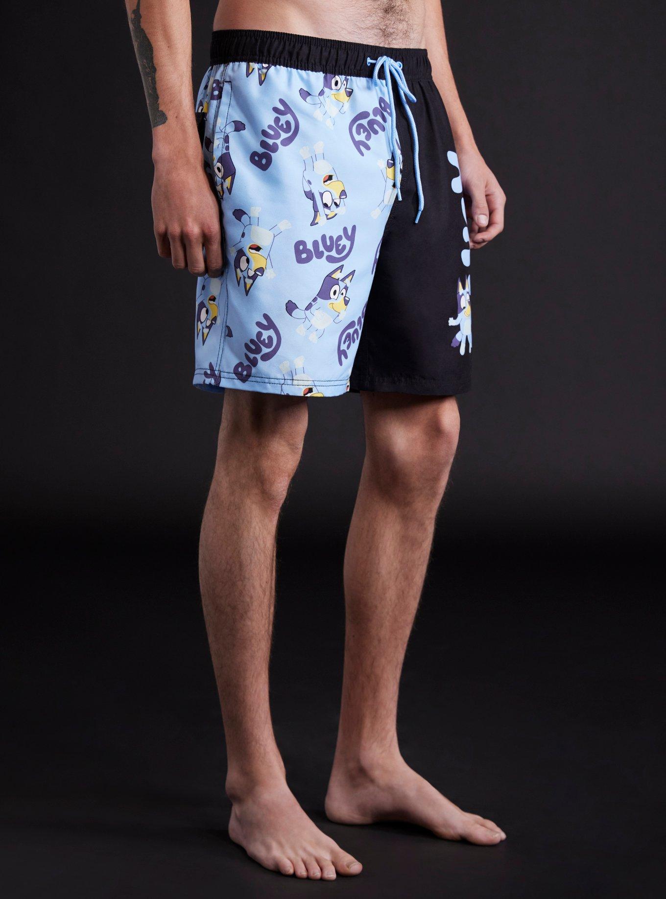 Bluey Split Swim Trunks, MULTI, alternate