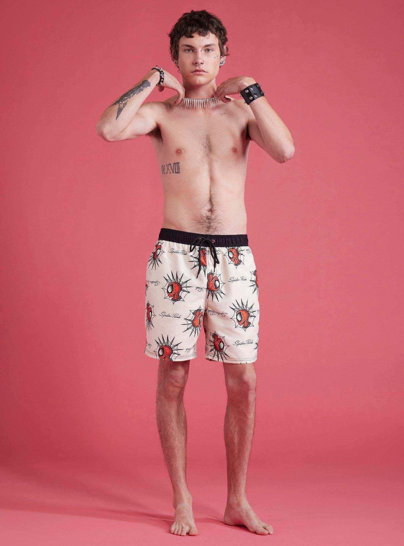 Marvel Spider-Man: Across The Spider-Verse Spider-Punk Swim Trunks, MULTI, alternate