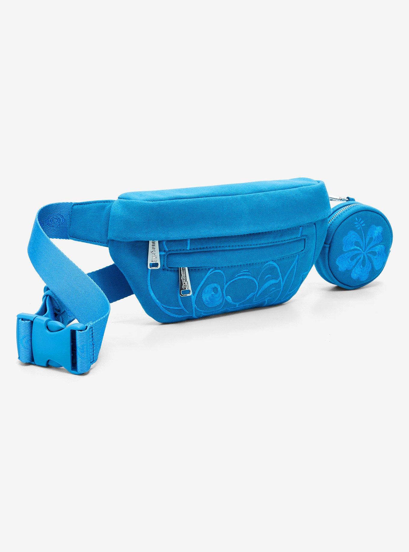 Loungefly Disney Stitch Blue Fanny Pack With Coin Pouch, , hi-res