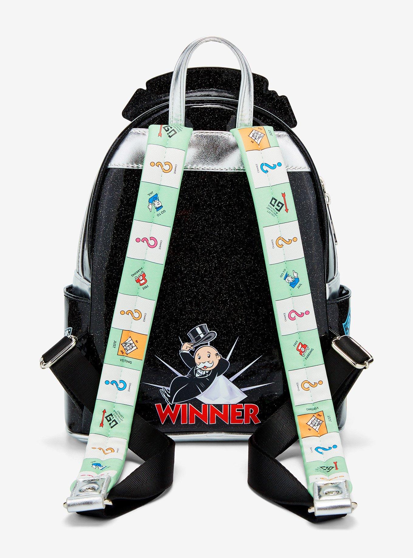 Monopoly Mr. Monopoly Glitter Mini Backpack, , alternate