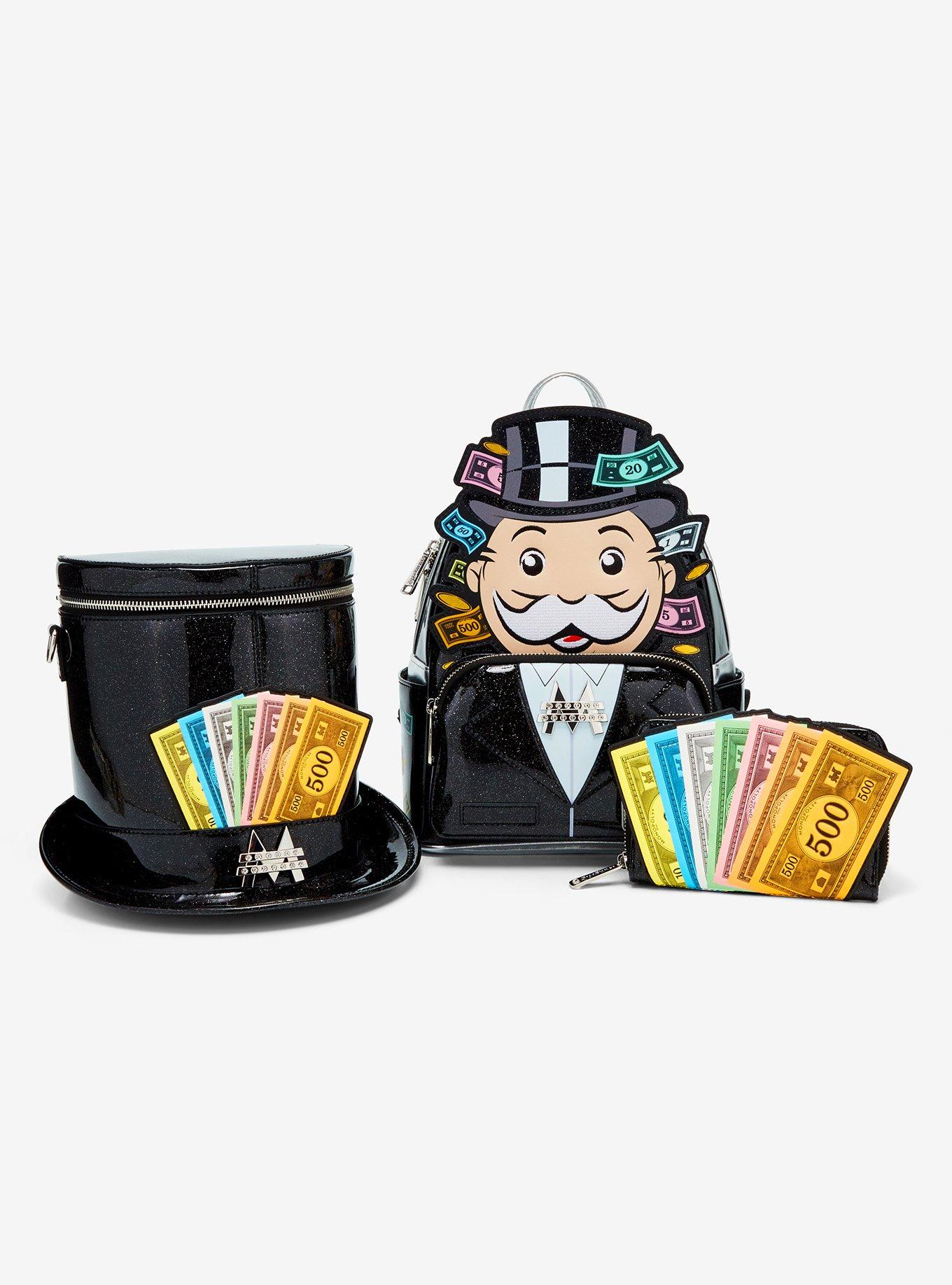 Monopoly Mr. Monopoly Glitter Mini Backpack, , alternate
