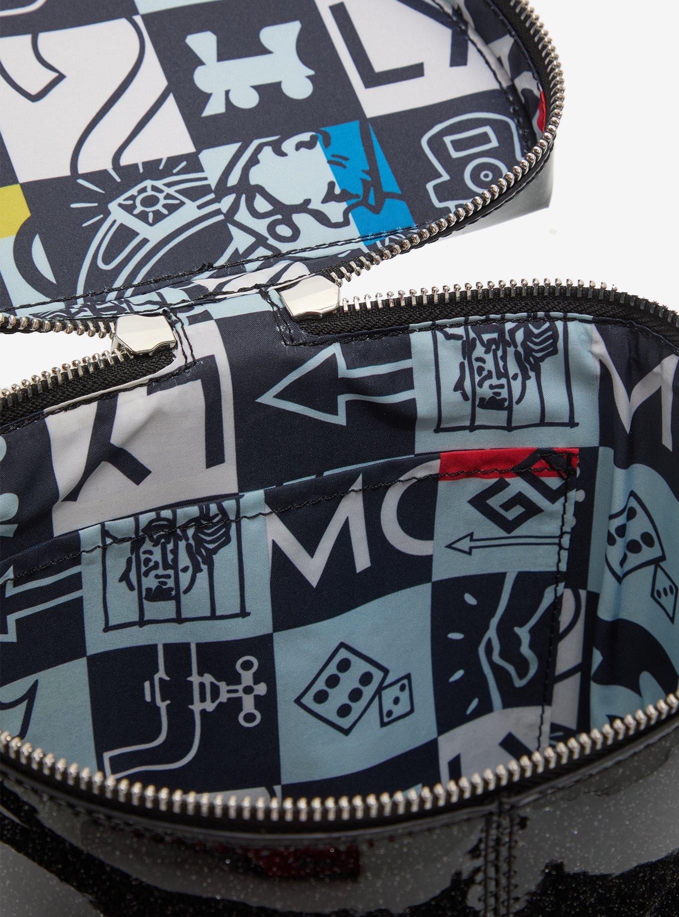 Monopoly Mr. Monopoly Top Hat Glitter Crossbody Bag, , alternate