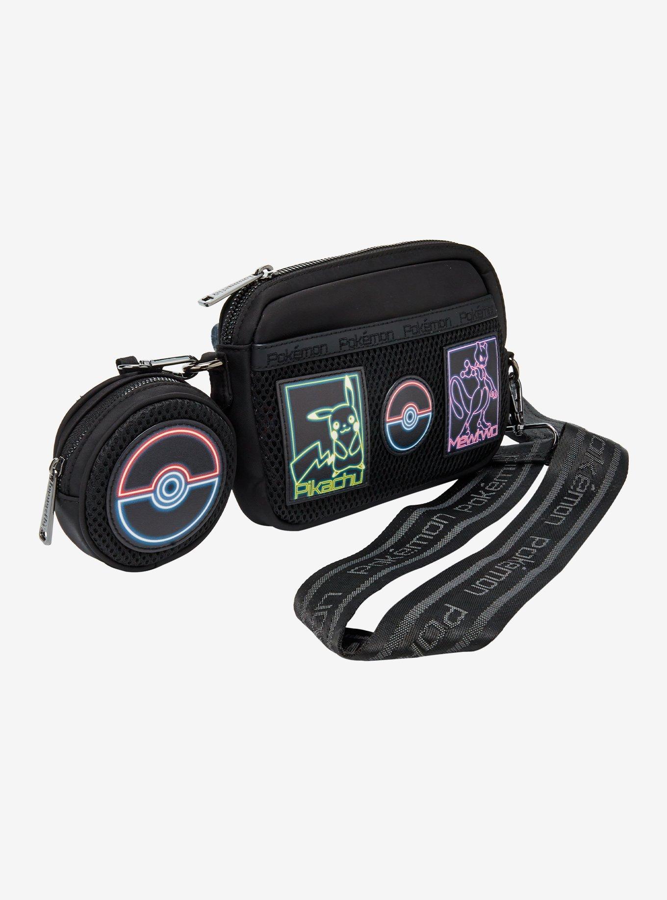 Loungefly Pokemon Pikachu & Mewtwo Sling Bag With Coin Purse, , hi-res