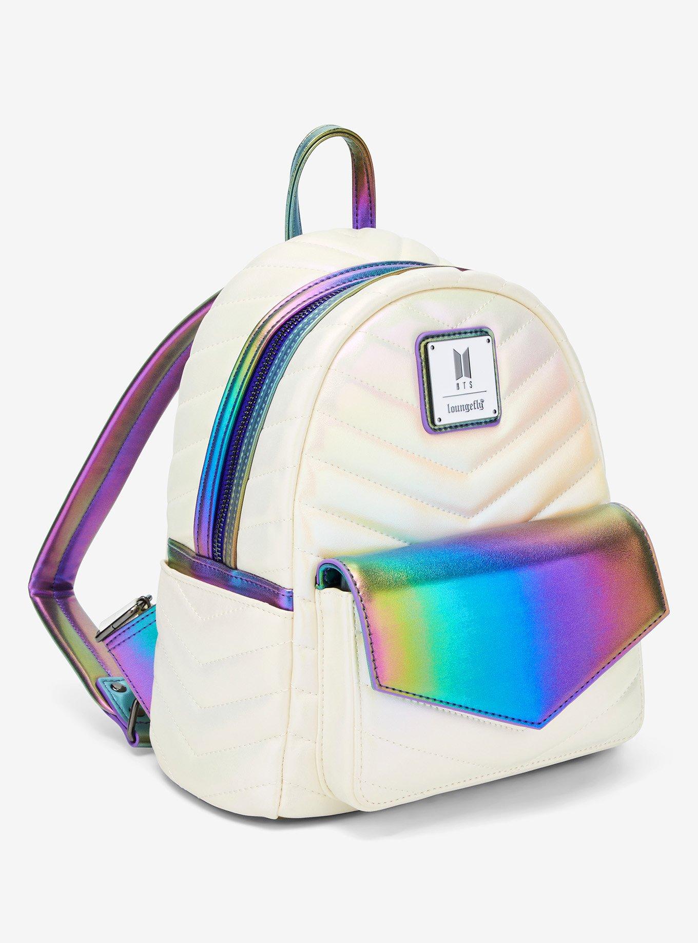 Loungefly Funko Pop! BTS Iridescent Quilted Mini Backpack, , hi-res