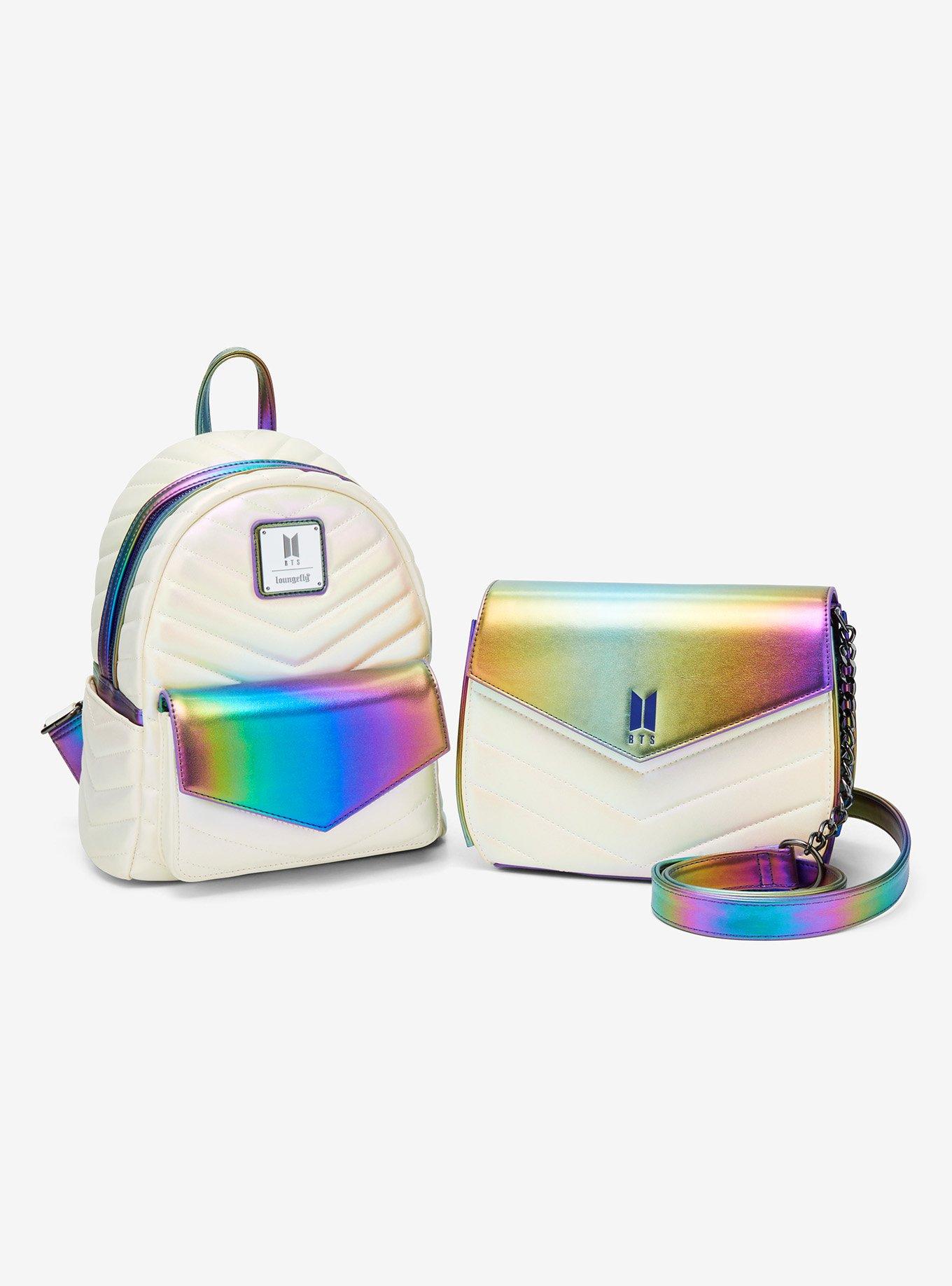 Loungefly Funko Pop! BTS Iridescent Quilted Mini Backpack, , alternate
