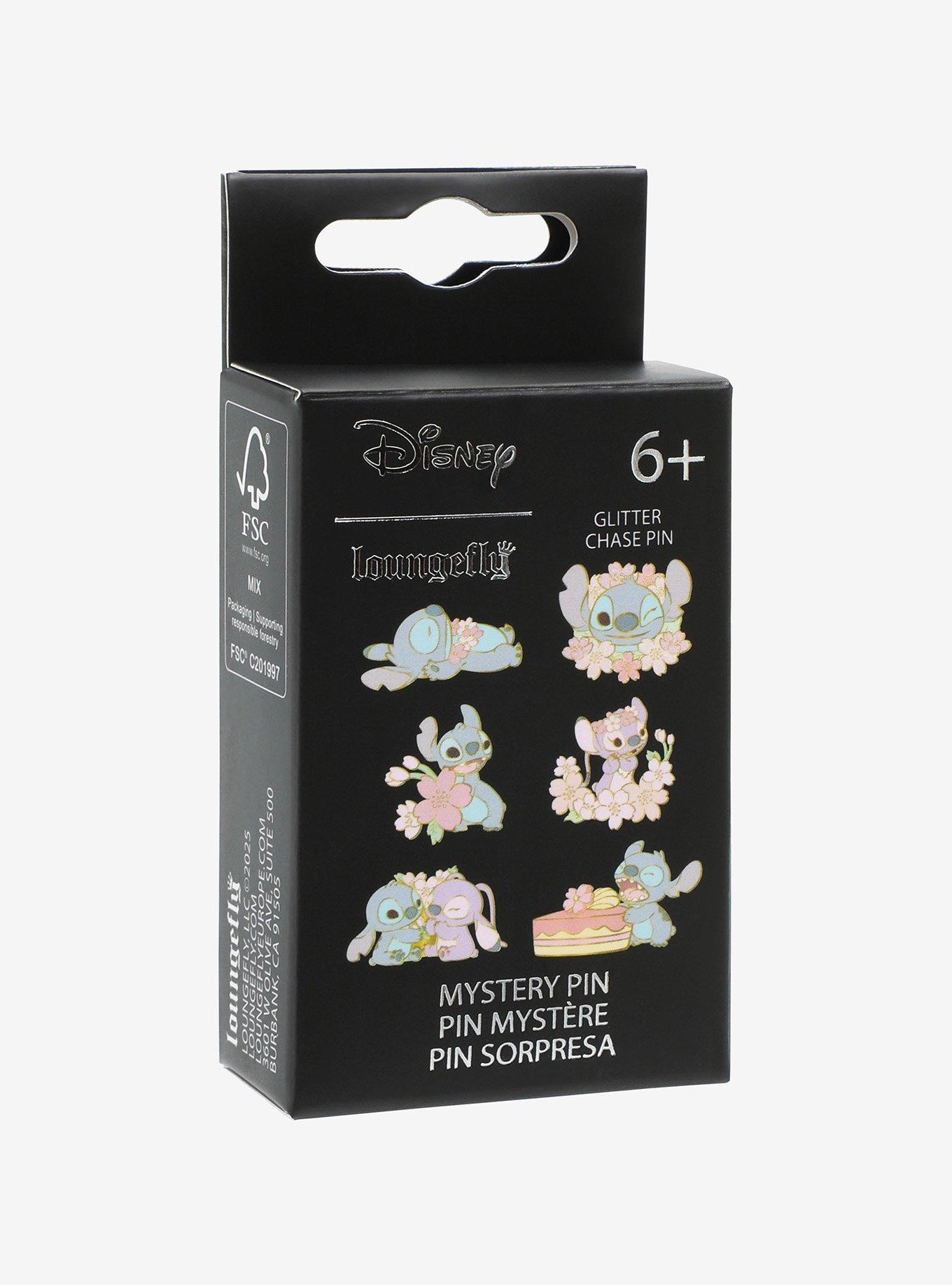 Loungefly Disney Lilo & Stitch Floral Blind Box Enamel Pin, , hi-res