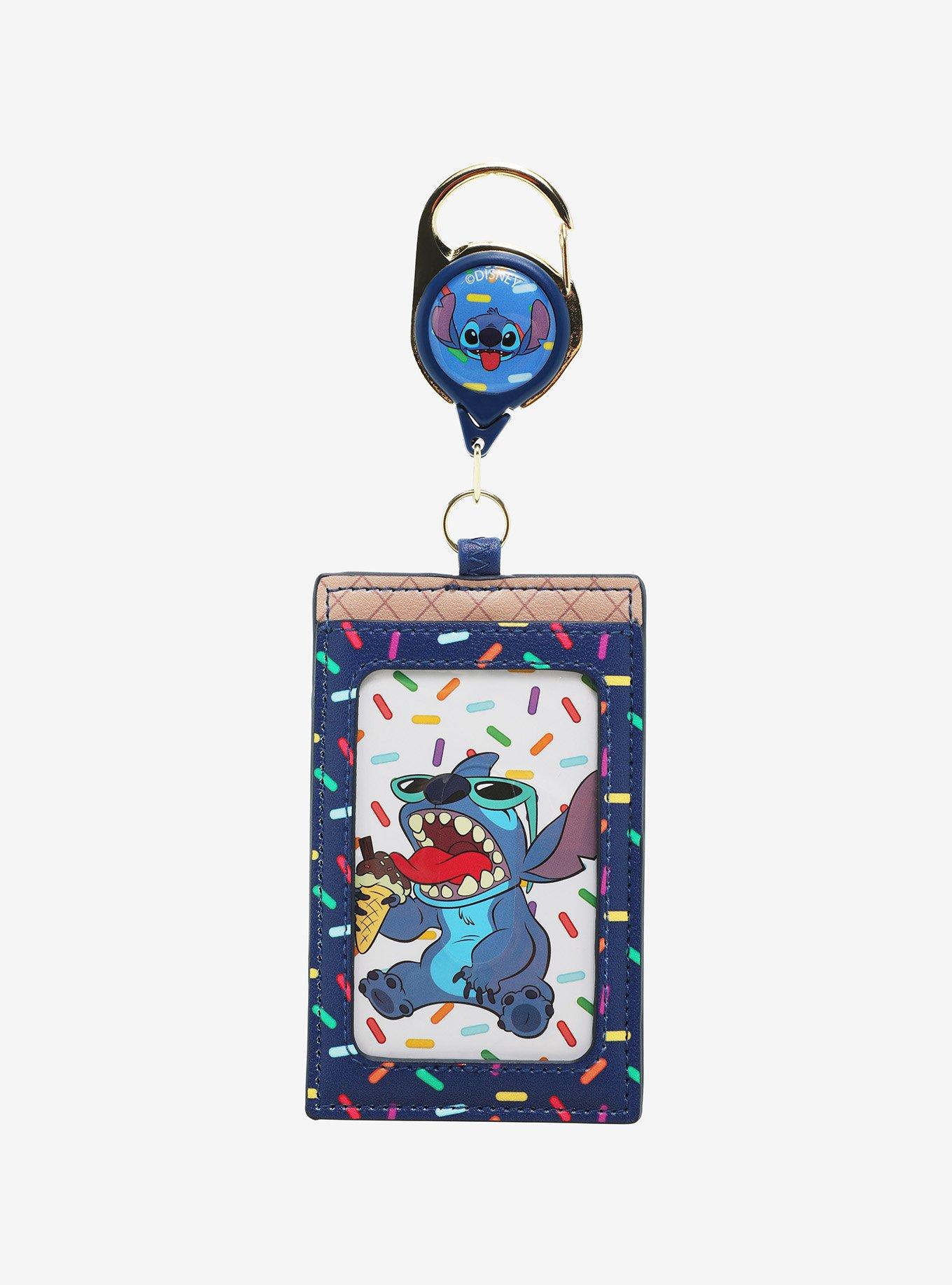 Disney Lilo & Stitch Ice Cream Cone Stitch Sprinkle Retractable Lanyard, , hi-res