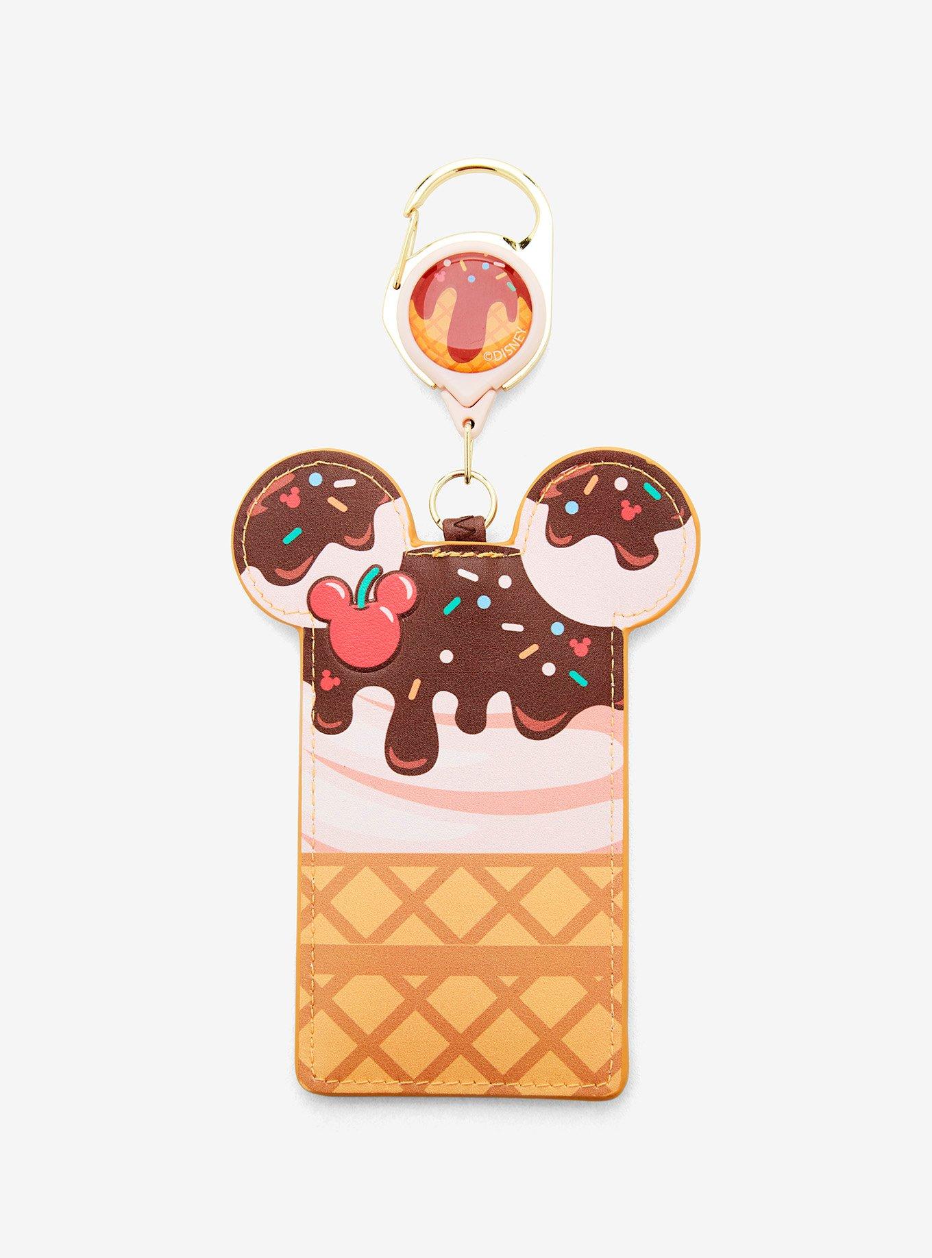 Disney Mickey Mouse Ice Cream Cone Retractable Lanyard, , hi-res