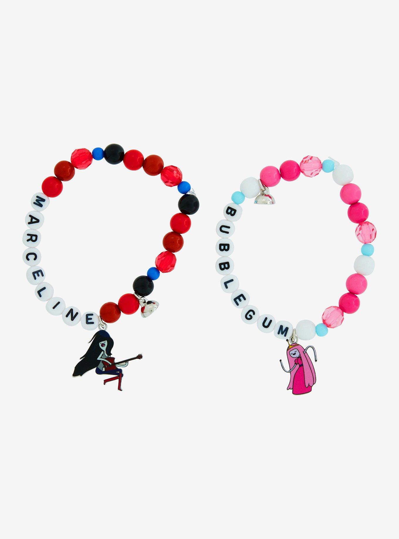 Adventure Time Marceline & Princess Bubblegum Best Friend Bracelet Set, , alternate