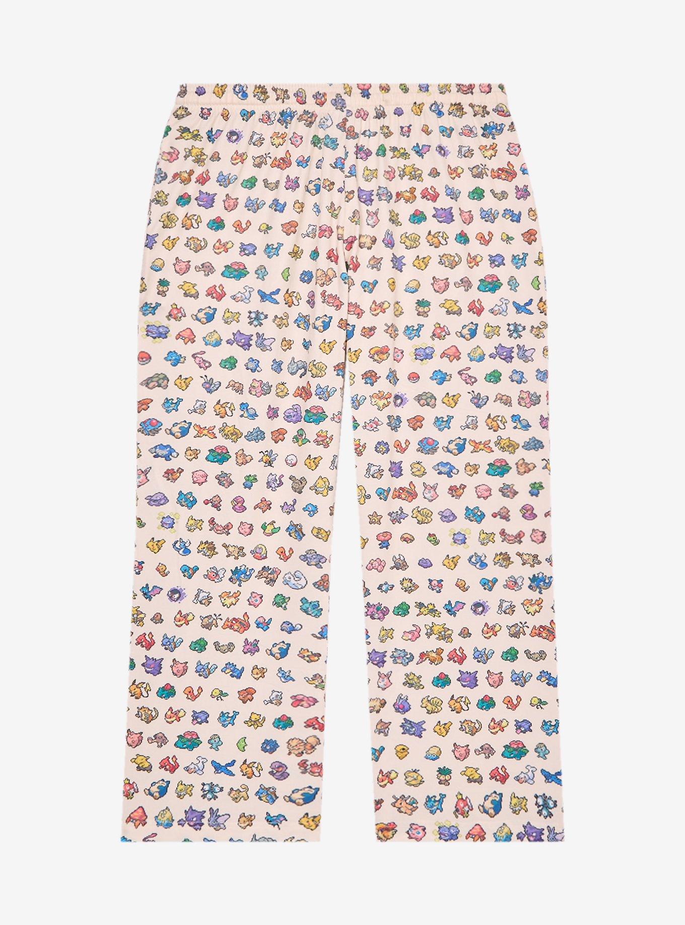 Pokémon 8-Bit Allover Print Women's Plus Sleep Pants — BoxLunch Exclusive