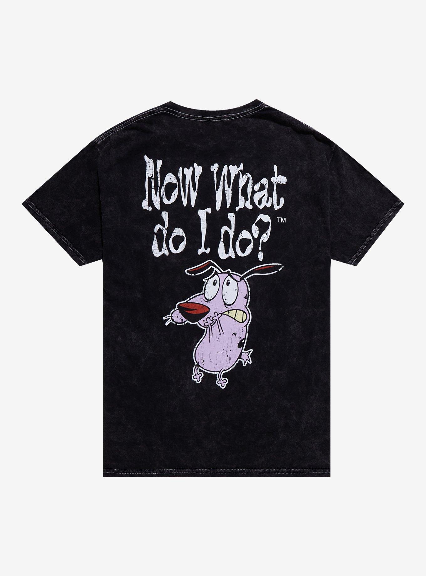 Courage The Cowardly Dog Now What Mineral Wash T-Shirt, , hi-res