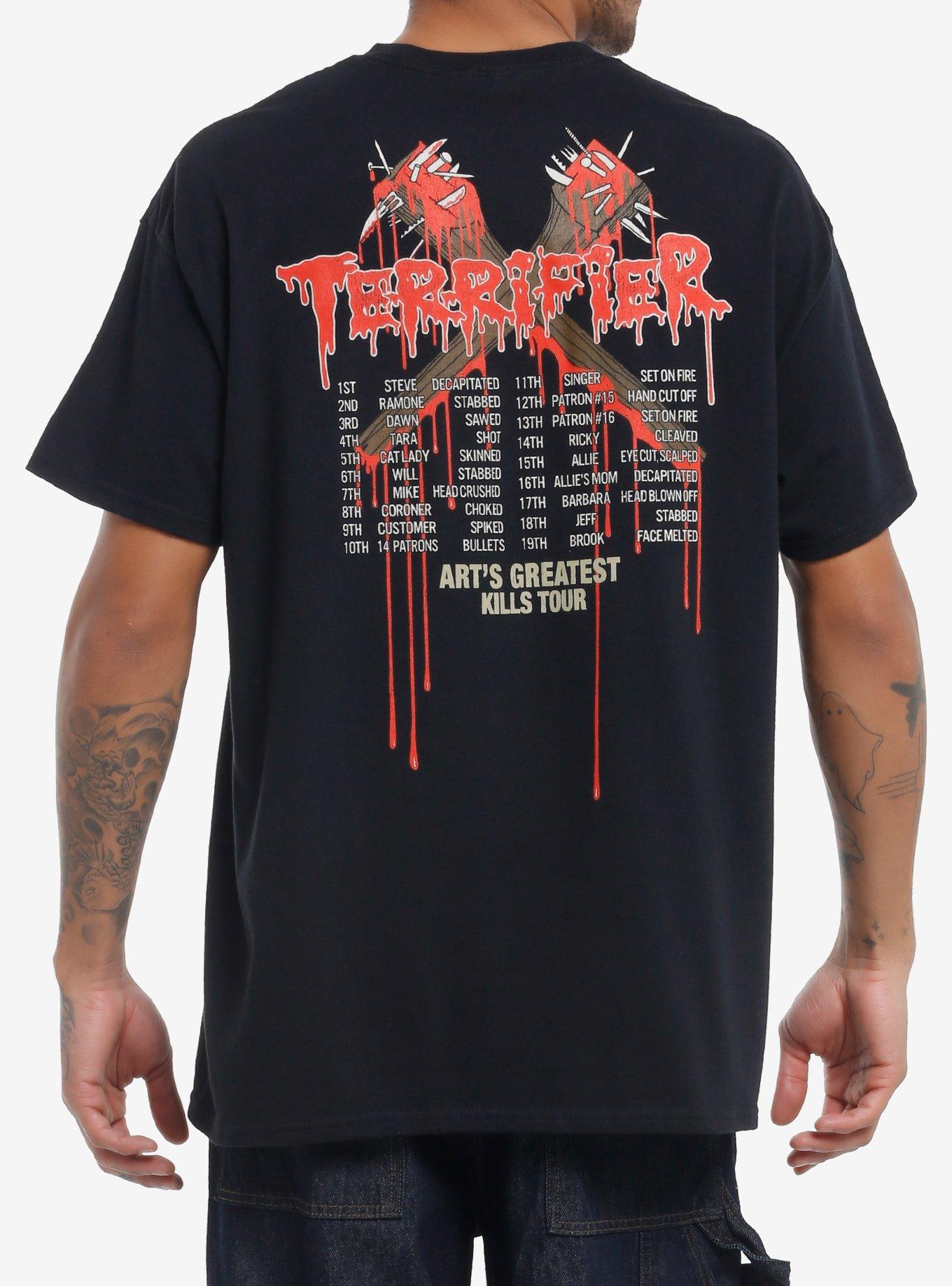 Terrifier Art's Greatest Kills Tour T-Shirt, , hi-res