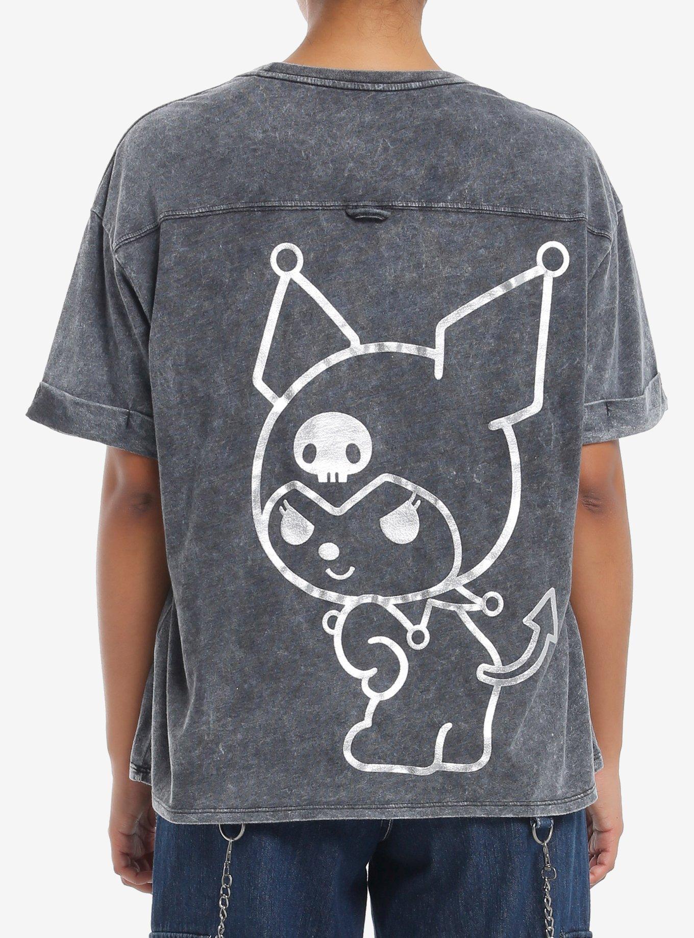 Kuromi Jumbo Foil Graphic Two-Sided Girls T-Shirt, , hi-res