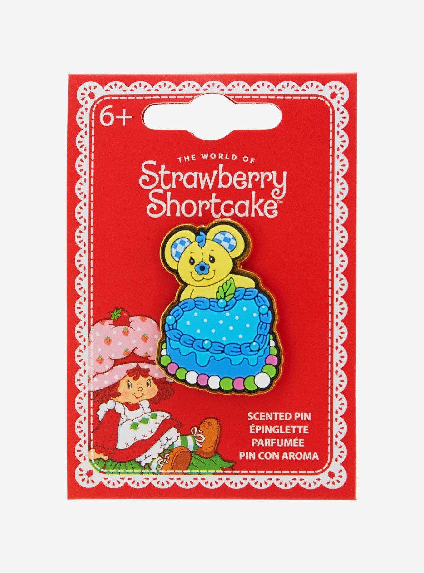 Strawberry Shortcake Cheesecake Cake Scented Enamel Pin, , hi-res