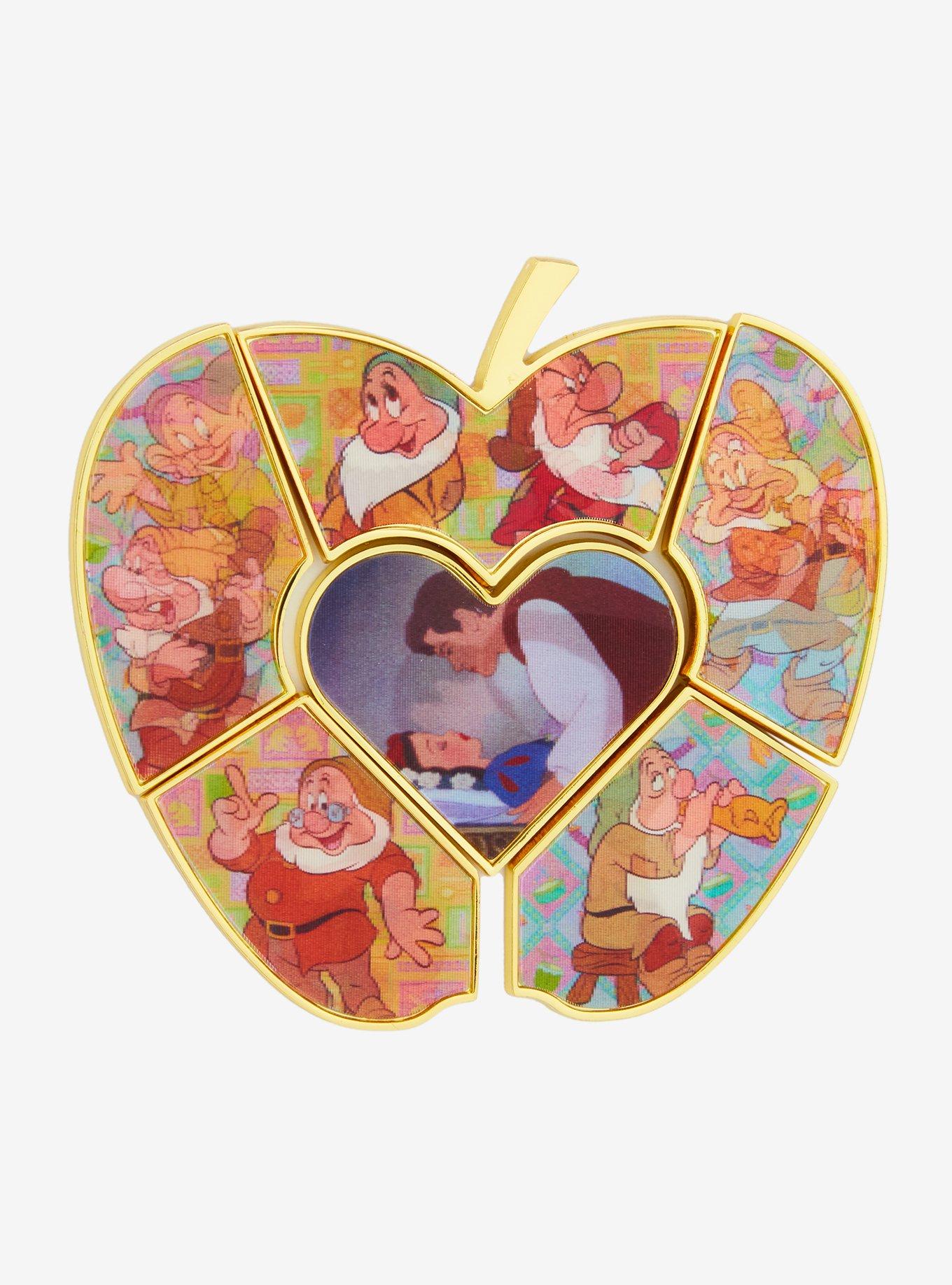 Loungefly Disney Snow White and the Seven Dwarfs Apple Puzzle Blind Box Lenticular Enamel Pin - BoxLunch Exclusive, , hi-res