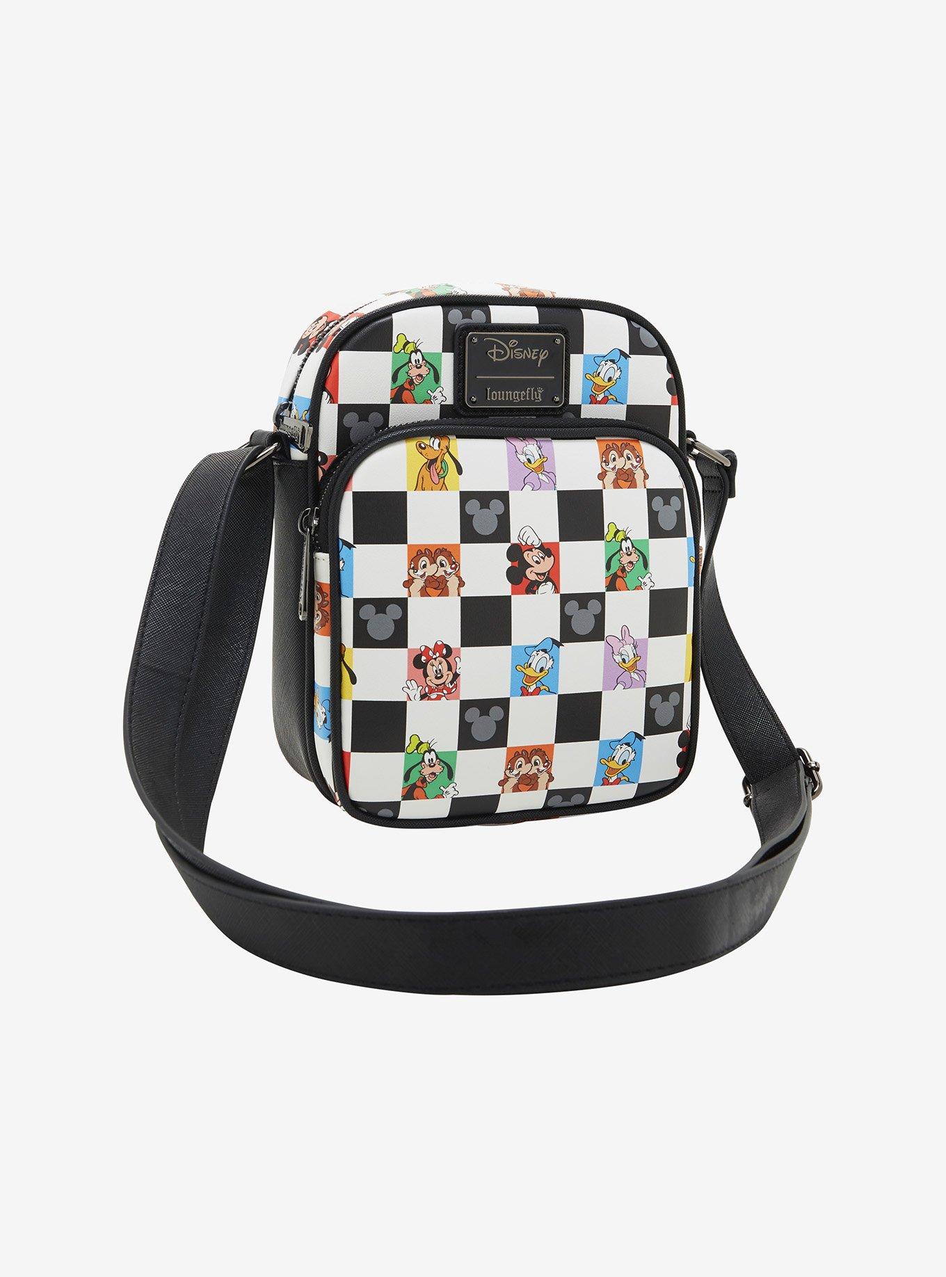 Loungefly Disney Mickey & Friends Checkered Crossbody Bag - BoxLunch Exclusive, , hi-res