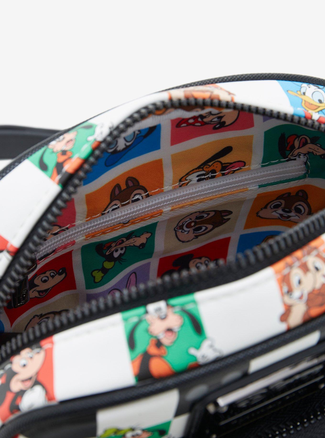 Loungefly Disney Mickey & Friends Checkered Crossbody Bag - BoxLunch Exclusive
